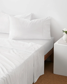 King Bed Fitted Sheet - White